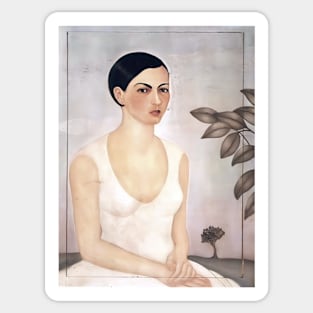 Portrait of Christina My Sister by Frida Kahlo Sticker